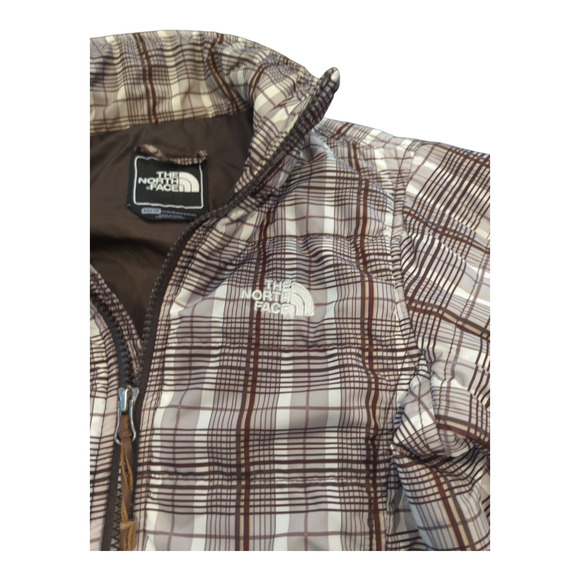 Women Jacket Coat The North Face Plaid Liner Puffer X-Small (Women's XS / TP) - Picture 10 of 11